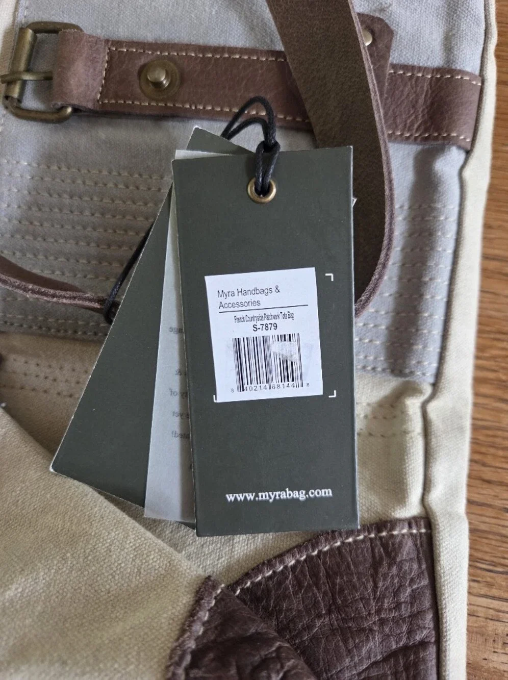 NWT Myra Bag French Countryside Patchwork Canvas Tote